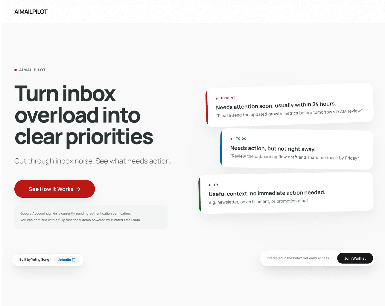 Triage product demo